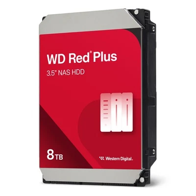 Western Digital WD Red Plus 8TB 3.5 Zoll SATA Interne NAS Festplatte (CMR) - Bild 1 von 3