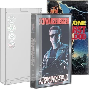 MALKO 10 Pack Custodia Protettiva Nastro VHS | Confezione Protettiva da 10, Trasparente - Foto 1 di 6