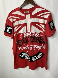 Blac Label Men's Graphic Fight Club Depression Burn this City T-Shirt Sz XL Red - Picture 1 of 14