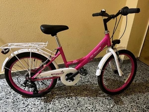 Kinderfahrrad 20 Zoll in Pink/Weiß mit 6-Gang-Schaltung - Bild 1 von 7