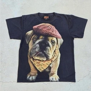 vintage 90s big dogs Mens Size AOP Black Graphic Print t shirt - Picture 1 of 5