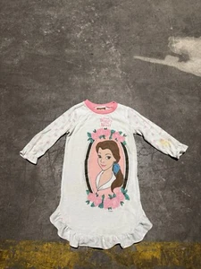 Walt Disney Beauty & The Beast Girls Nightgown Size 3T Vintage 90s Sleep T Shirt - Picture 1 of 12