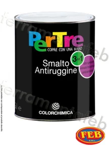 SMALTO PITTURA ANTIRUGGINE PERTRE TIPO FERNOVUS SARATOGA ALTA COPERTURA ELASTICO - Imagen 1 de 33