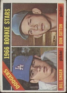 Bill Singer / Don Sutton 1966 Topps Rookie Stars RC #288 GD #1 - Picture 1 of 4