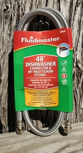 Fluidmaster 6W48 48" Geschirrspüler Versorgung 3/8" Kompression, 90 Einlassverschraubung Neu - Bild 1 von 6
