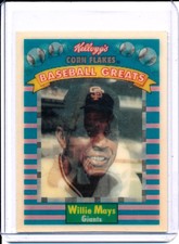 1991 Kellogg's Baseball Card #3 of 15 WILLIE MAYS Giants
