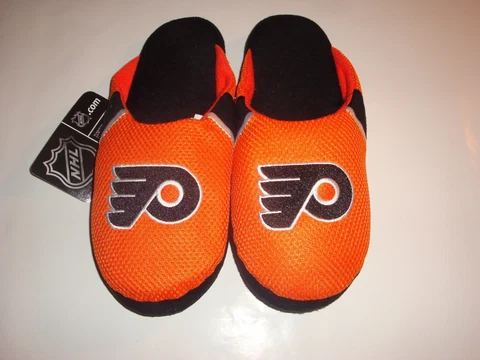 NHL Philadelphia Flyers Team Jersey Indoor/Outdoor Slippers ~ Size Medium ~ NWT Cover