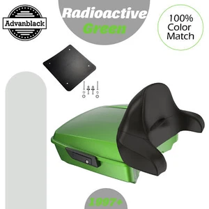 VERDE RADIACTIVO para Harley/Softail 97+ Rushmore Chopped Tour Pack Envolvente - Imagen 1 de 12