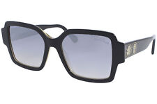 Roberto Cavalli RC 1130 01c Black Gold Silver Blue Mirror Lens Women Sunglasses