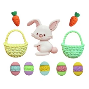 Juego de botones de conejo de Pascua - botones de Shelly - botones chatarra de costura artesanal - Imagen 1 de 2