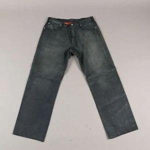 Armani Jeans Men's Trousers Second Hand Leather UK Size 30 Original - Picture 1 of 10