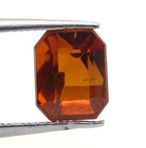 Natural Garnet Brown Untreated Unheated 1.41 Ct Loose Octagon Hessonite Gemstone