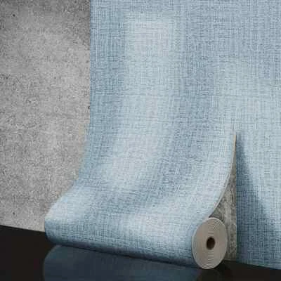 Linen 3D Foam Self-adhesive PVC Solid Color Thickened Waterproof Background Wall - Image 1 of 4