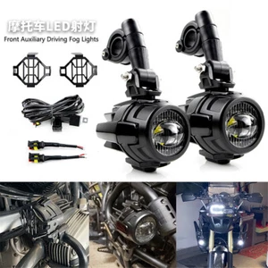 Fogs Lamps DRL driving Fog Light For Motor 2x Motorcycle LED Auxiliary Lights - Picture 1 of 8