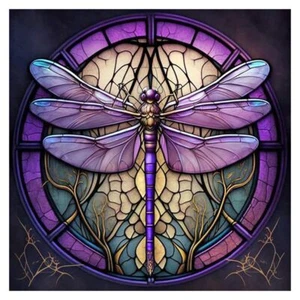 Diamond Painting Kits for Adults 5D DIY Diamond Art Kits 12×12inch Dragonfly - Picture 1 of 7