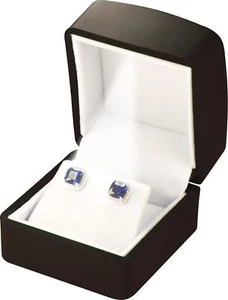 Confezione Regalo Gioielli Orecchini LED Nero per Matrimonio, Compleanno...Lusso LED Borchia e - Foto 1 di 1