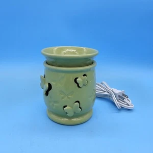 Flutterby Green Scentsy Full Size Warmer - Retired Discontinued - Butterflies - Picture 1 of 5