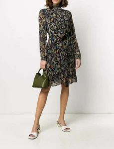 Tory Burch Deneuve Floral Print Plisse Dress Size: 0 - Picture 1 of 7