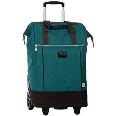 FABRIZIO Trolley spesa XL punta verde oliva ruote grandi shopping roller shopping bag
