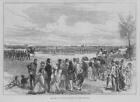 1875 Antique Print - CANADA Camp Niagara Review Canadian Militia Soldiers (09)