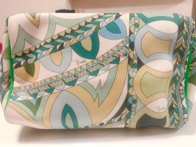 Emilio Pucci Bolso de Hombro PVC Verde Multicolor Usado Foto 1 de 4