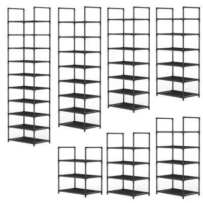 Metal Shoes Storage Rack Shelf Stand Hallway Shoes Organizer 3-4-5-6-7-8-10 Tier - Image 1 of 4