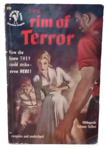VINTAGE The Rim Of Terror By Hildegarde Tolman Teilhet Softback Book Suspense - Picture 1 of 15