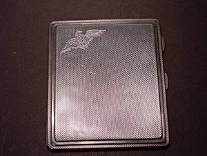 WWII Sterling Silver RAF Cigarette Case 1939 Birmingham Charles Edwin Turner 135 - Picture 1 of 24