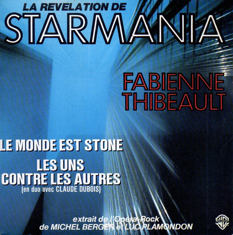 45 tours vinyle Starmania Les uns contre les autres, Le monde est stone - Photo 1/1