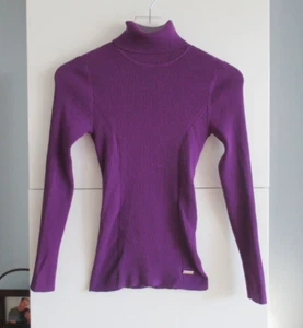 White House Black Market Damen Größe XS Rollkragen Langarm Pullover Lila - Bild 1 von 9