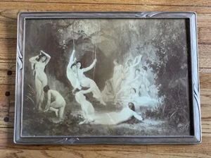 1878 William-Adolphe Bouguereau "La Nymphee" Photogravure Original Frame - Picture 1 of 8