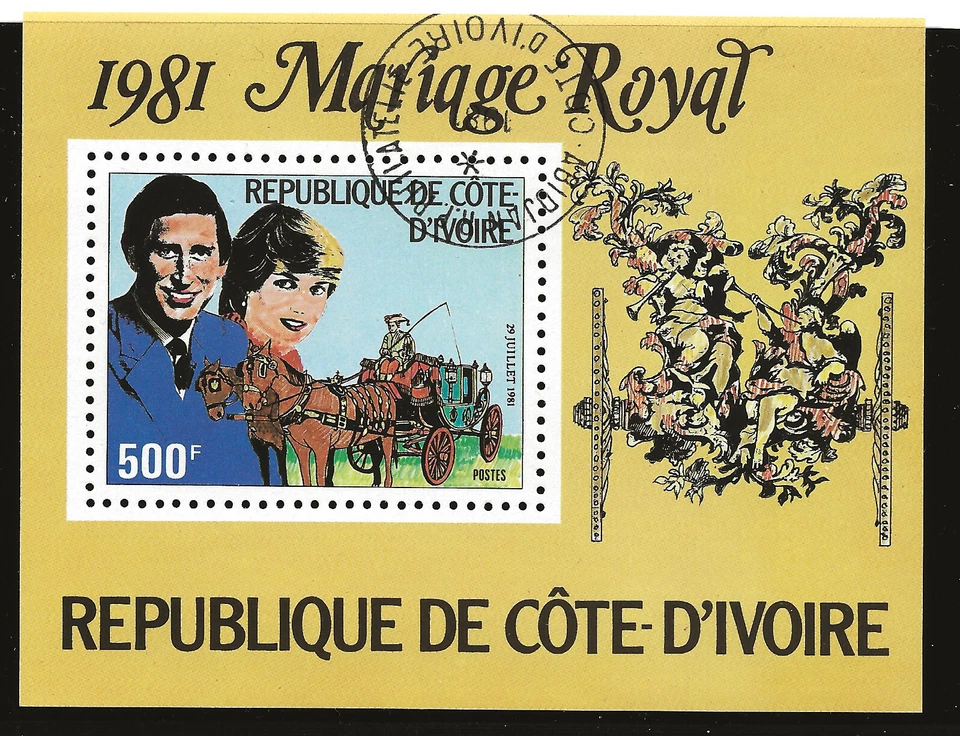 Ivory Coast Scott #596, Souvenir Sheet 1981 FVF Used - Image 1 of 1