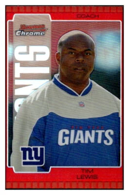 2005 Bowman Chrome #83 Tim Lewis Red Refractors - Image 1 of 2