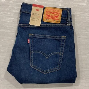 Levi's 514 Jeans Mens 34 x 32 Straight Leg Regular Fit Medium Wash Denim - Picture 1 of 17