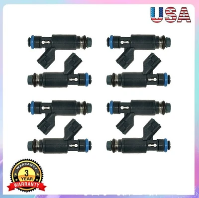 8X Fuel Injectors For 2006-09 Land Rover RANGE ROVER SPORT 4.2L V8 Supercharged - Image 1 of 4
