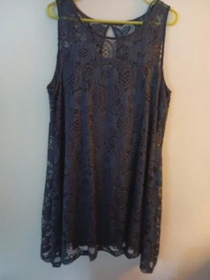 Signature By Robbie Bee Dress XL, Lace Over Jersey, Party, Wedding Guest - Image 1 of 4