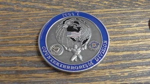 Federal Bureau of Investigations FBI Counterterrorism Division Challenge Coin - Bild 1 von 8