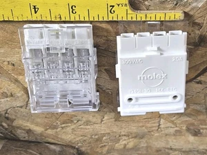 QTY-2 (14-12 AWG 4 fili AUTOCONTENUTO 19402-1000 CONNETTORE ALIMENTAZIONE MOLEX LOTTO 2 pezzi - Foto 1 di 7