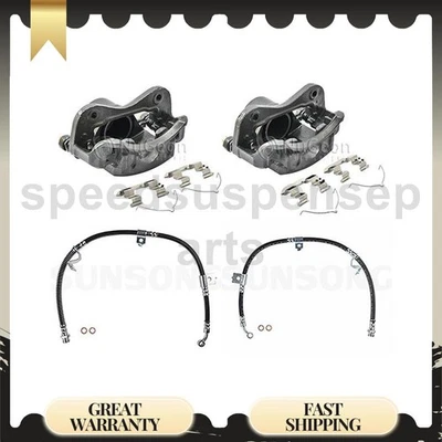 Línea de manguera de freno delantero con pinzas para Hyundai Sonata 2000 2001 2002 2003 Foto 1 de 4