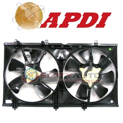 APDI Dual Radiator & Condenser Fan Assembly for 2003-2006 Mitsubishi Lancer fr Foto 1 de 4