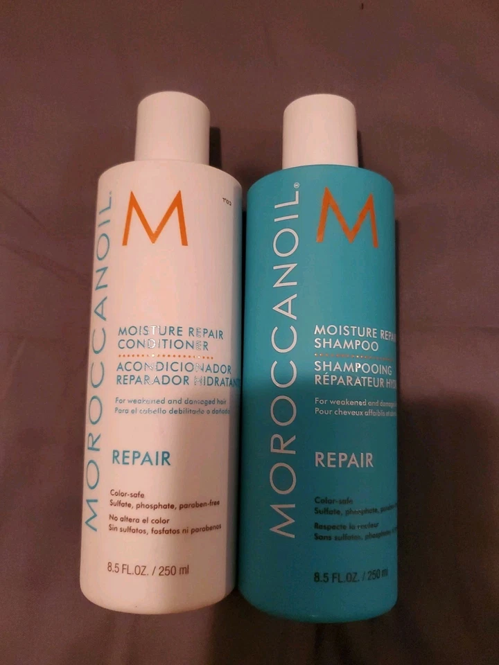 Moroccanoil Moisture Repair Shampoo Conditioner Set Full Size 250ml Each - Image 1 of 1
