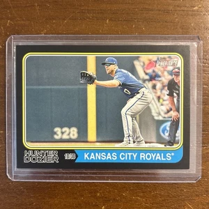 2023 Topps Heritage HUNTER DOZIER BLACK BORDER PARALLEL ROYALS M7631 - Picture 1 of 6