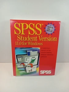 Sealed SPSS Student Version 11.0 Software Windows 98 2000 WIN NT Statistical - Picture 1 of 8