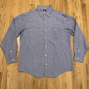 Vintage Levi’s Chambray Shirt Men’s Size XL Long Sleeve Button Up Blue Vtg - Picture 1 of 7