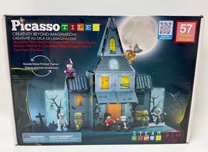 Brand New PicassoTiles 57pc Haunted House Theme Magnet Tile Building Set - Picture 1 of 7