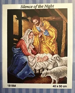 Printed needlepoint tapestry Canvas Only Orchidea 40x50 Cm Silent Night - Picture 1 of 3
