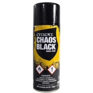 GW 62-02 Citadel Spray Paint: Chaos Black - Picture 1 of 1