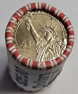 George Washington $1 Presidential Dollar Roll $25 Coins. - Picture 1 of 5