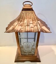 Partylite Asian Persuasion Copper Pagoda Lantern Hurricane Candle Holder P8807