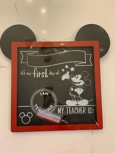 Disney Mickey Mouse Chalkboard My First Day of School NEW Sealed - Picture 1 of 8